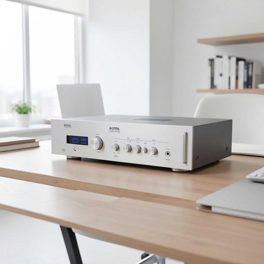 Rotel A11 Tribute srebrno stereo pojačalo sa 50W per channel i čistim analognim pojačivačkim stupnjevima