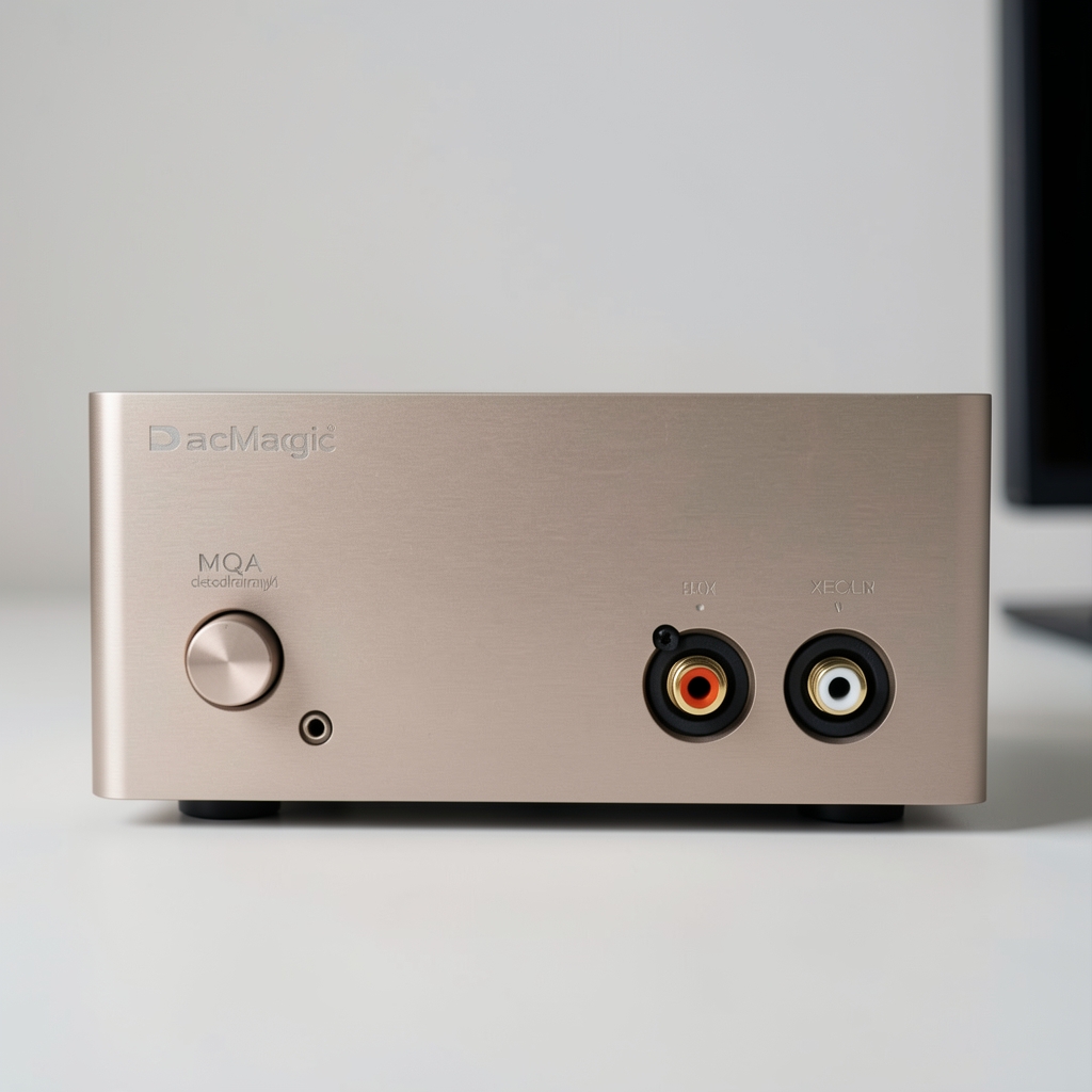 Cambridge Audio DacMagic 200M desktop USB DAC srebrne boje sa MQA dekodiranjem i analognim izlazom RCA XLR