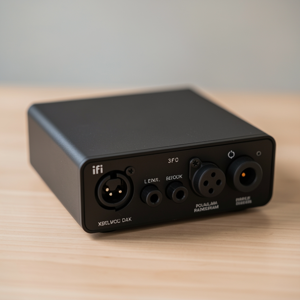 iFi Audio Zen DAC 3 kompaktni desktop DAC crne boje sa XLR balanseranim izlazom i pojačalom za slušalice